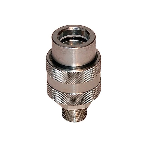 Alliance Rubber Stucchi 10,000 PSI Hydraulic Jack Quick Coupling, 1/4 Inch Male NPT thread x 1/4 Inch Female Coupler ST-800201008 - main